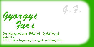 gyorgyi furi business card